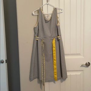 Gray striped dress